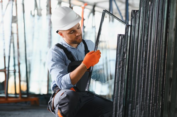 玻璃、铝和PVC行业工人图片下载