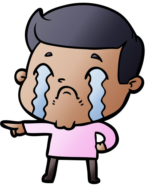 卡通人物哭泣图片下载