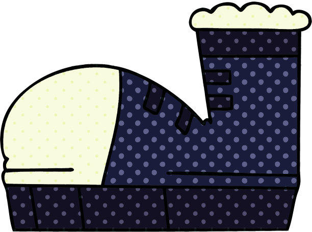 漫画书风格的古怪卡通运动鞋图片下载