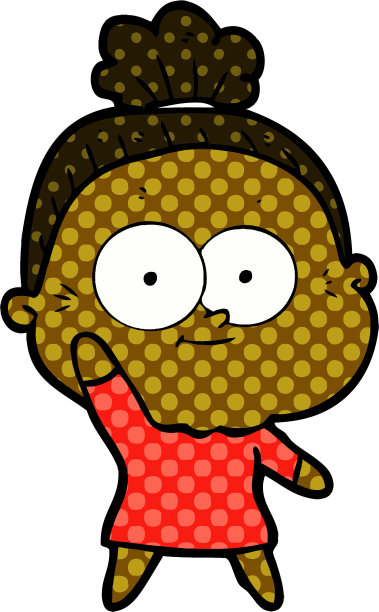 卡通快乐老妇人图片下载