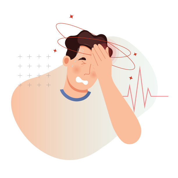 反复发作的头痛-偏头痛图标图片下载