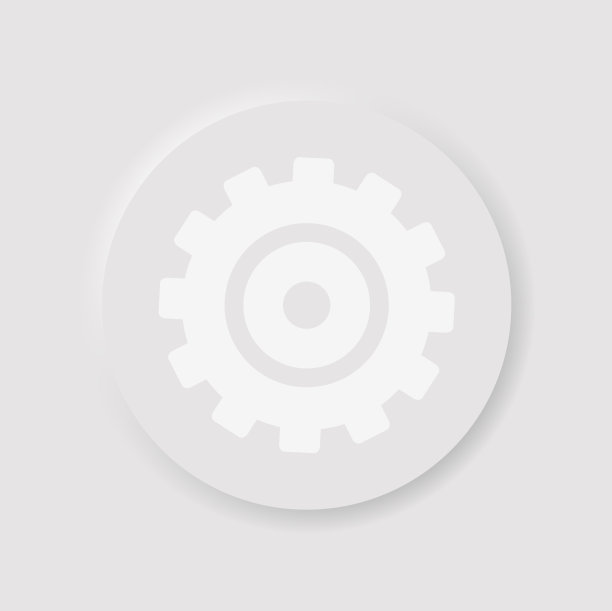 齿轮图标在新形态风格。向量愁容满面图片下载