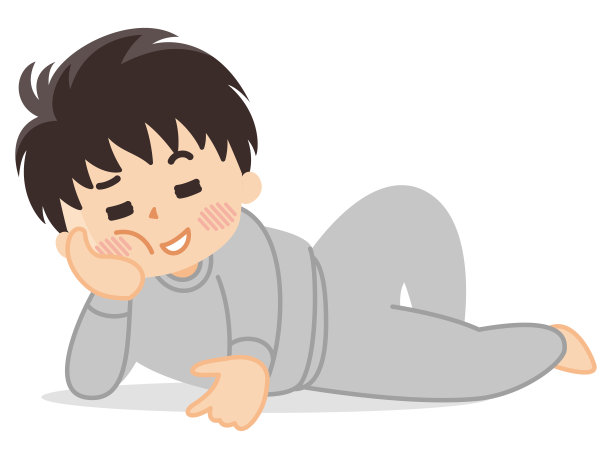 一个穿着睡衣的男人正在睡觉图片下载