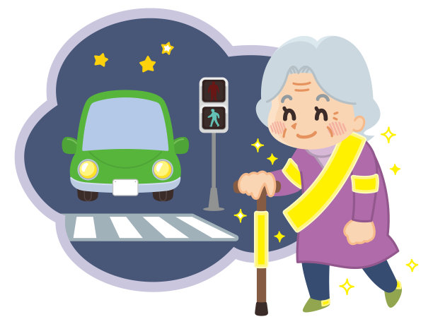 拿着反光镜走路的老人图片下载