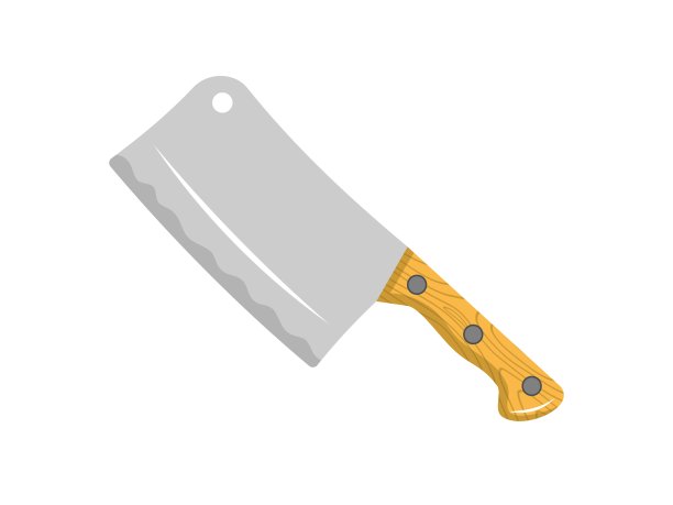 木柄屠刀图片下载