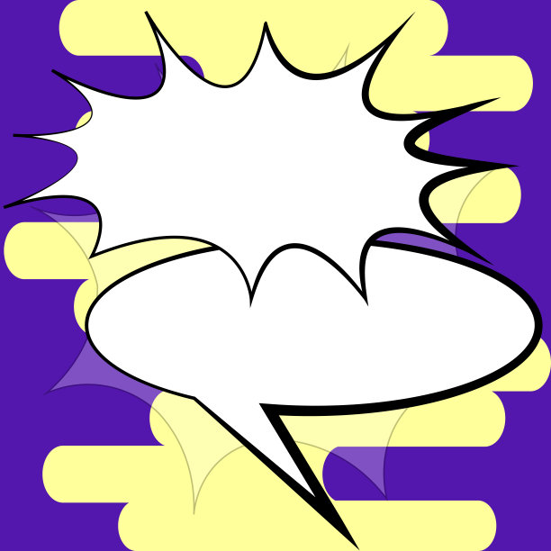 漫画设计框架。美丽的相框设置与Boom气泡为设计拼贴，滑稽可爱的漫画照片收集的孩子，设计图纸图片下载