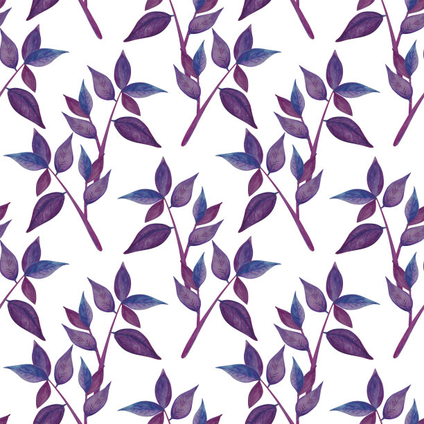 无缝花卉图案制成水彩。图片下载