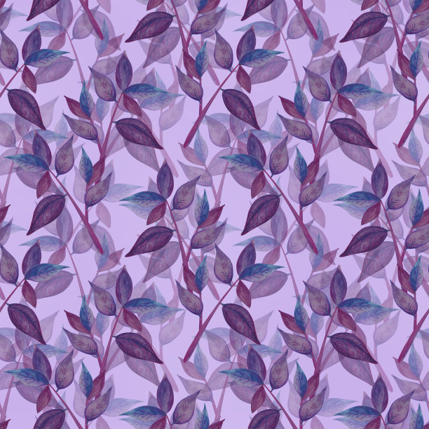 无缝花卉图案制成水彩。图片下载