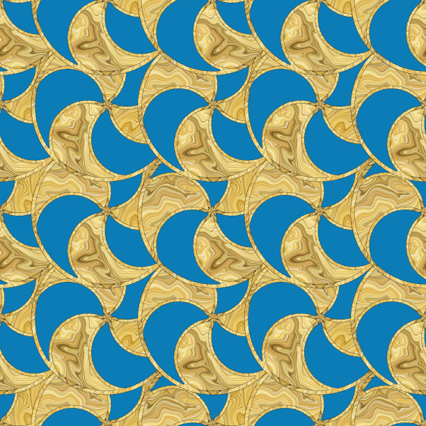 窗饰无缝模式。圆,段。马赛克，插图在彩色玻璃风格。无缝混沌图案壁纸，纺织印花，瓷砖。装饰性的小叶波。东方模式图片下载