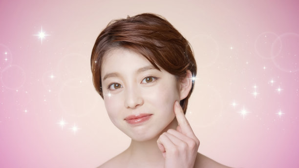 年轻亚洲女性的美丽观念。皮肤护理。图片下载