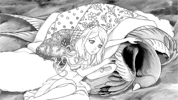 卡通公主精灵和布谷鸟插图图片下载