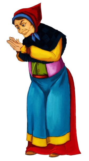 卡通场景与巫婆巫婆草药图片下载