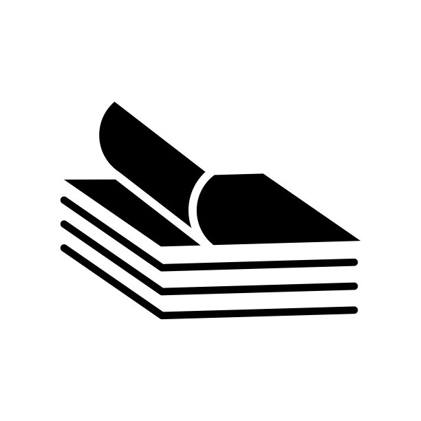 叠纸图标矢量设计模板在白色背景图片下载