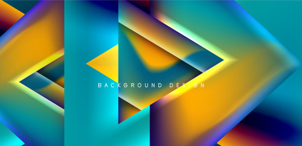 抽象烘焙与重叠三角形和图片下载