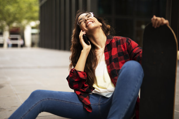 年轻女子的肖像自拍照片图片下载