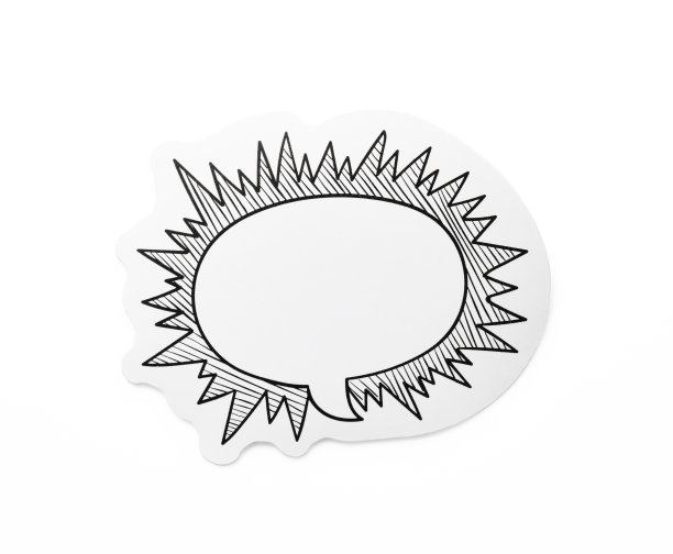 白色背景上孤立的语音气泡镜头图片下载