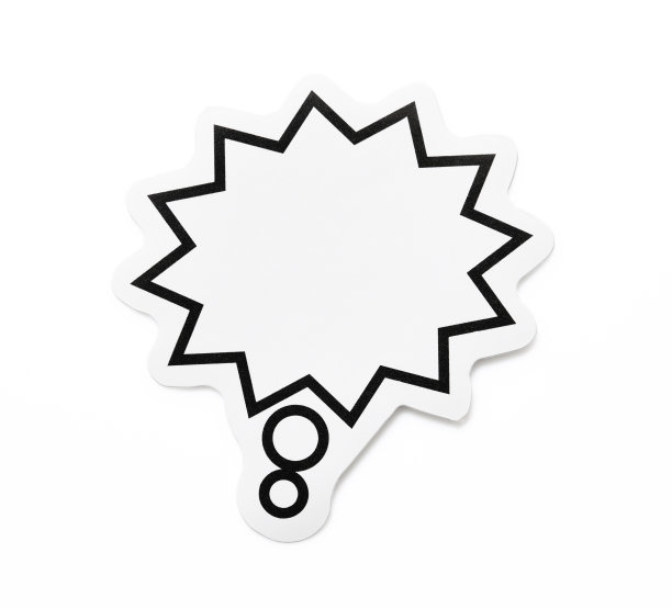 白色背景上孤立的语音气泡镜头图片下载