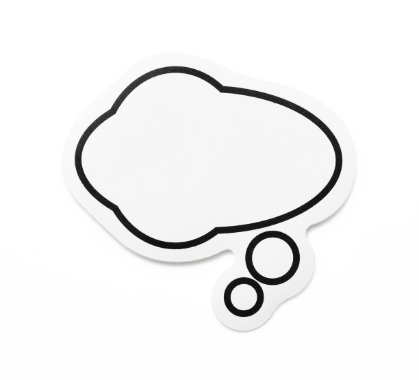 白色背景上孤立的语音气泡镜头图片下载