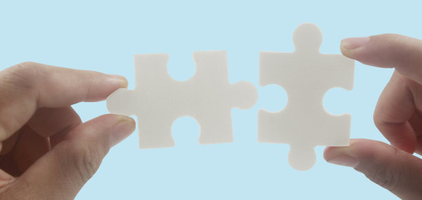 连接拼图。业务解决方案的成功图片下载