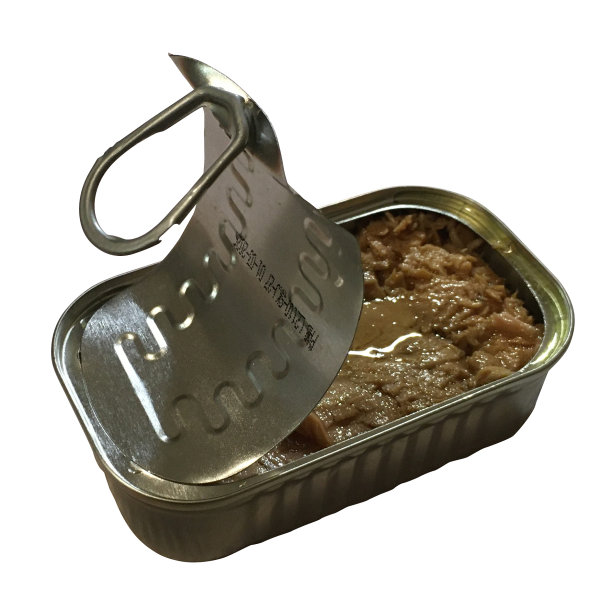 打开金枪鱼罐头的透视姿势图片下载