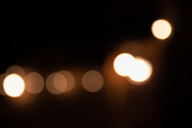 暖色球散景图片下载