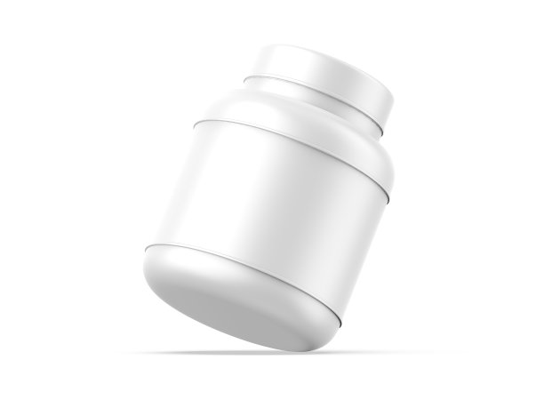 蛋白质补充罐模型模型和品牌，3d渲染插图图片下载