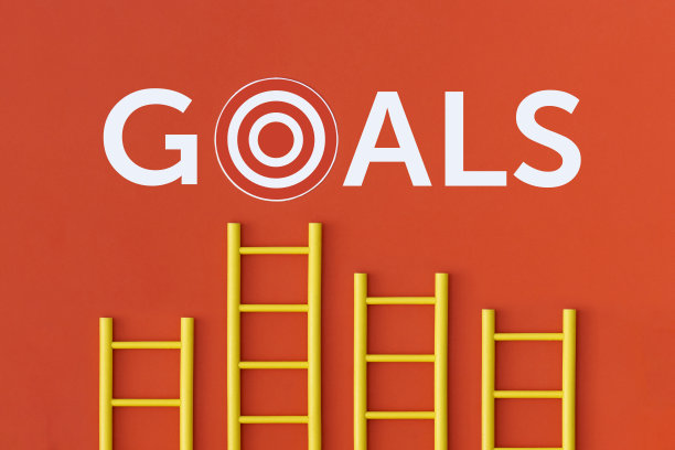 阶梯职业道路的业务增长成功过程。目标的概念。图片下载