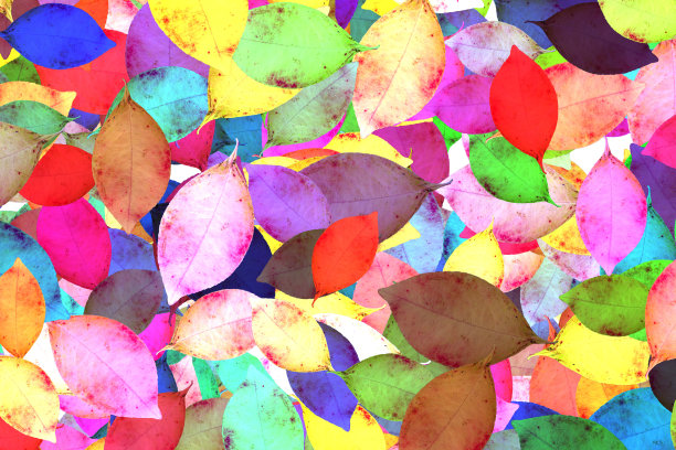 无缝模式的桉树棕榈蕨类不同的树，树叶自然的树枝，绿叶，草本植物，热带植物手绘水彩画清新美丽质朴环保图片下载