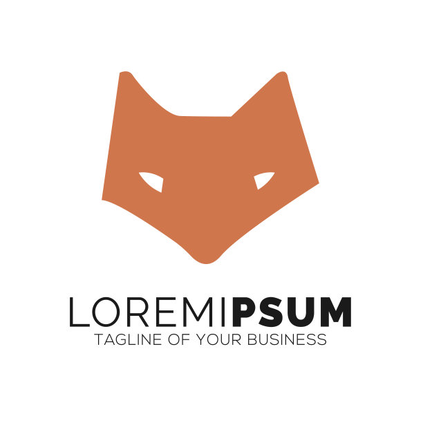 摘要简化狐头图标图片下载