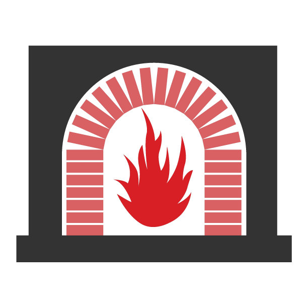 壁炉图标矢量图片下载