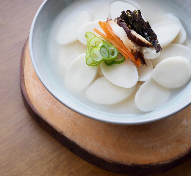 韩国传统食品年糕汤、年糕汤图片下载