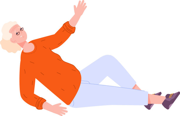 老妇人躺在地上，老人摔倒受伤图片下载