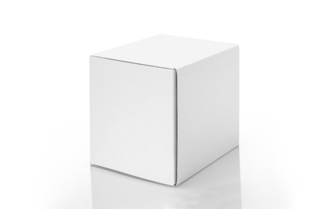 白色背景上的白框与剪辑路径图片下载