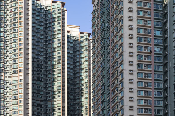 高密度住宅公寓位于人口密集地区图片下载