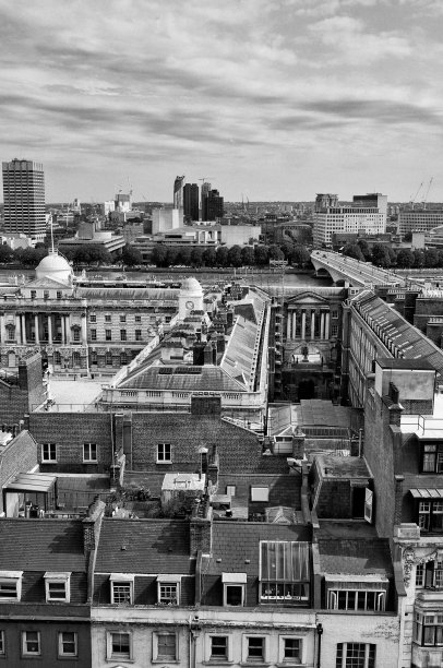 鸟瞰伦敦天际线图片下载