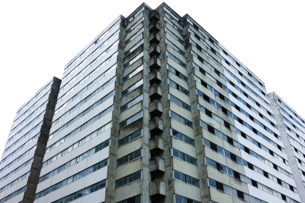 废弃的公寓楼图片下载