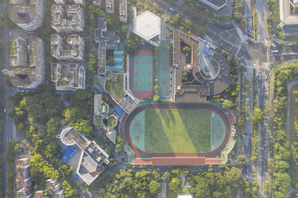 城市街道航拍图片下载