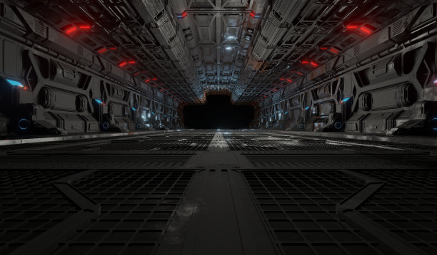 走廊地下室的走廊格栅图片下载