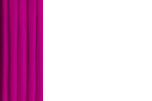 粉红色丝绸纺织背景，与复制空间，紫色丝绸悬垂孤立在白色图片下载