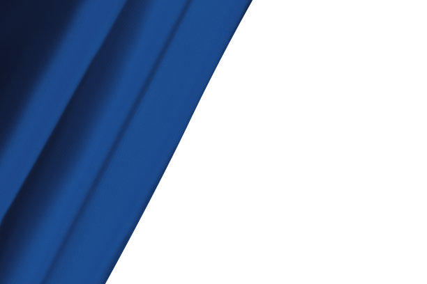 美丽的蓝色背景与织物，蓝色缎面织物边界图片下载