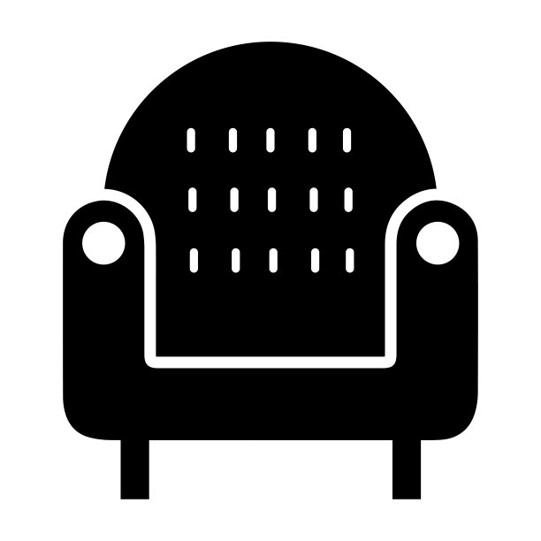 扶手椅，织物，家具图标图片下载