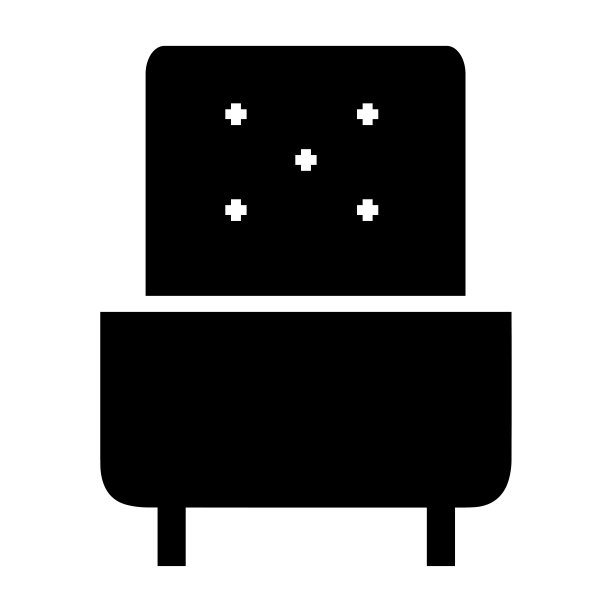 扶手椅，织物，家具图标图片下载