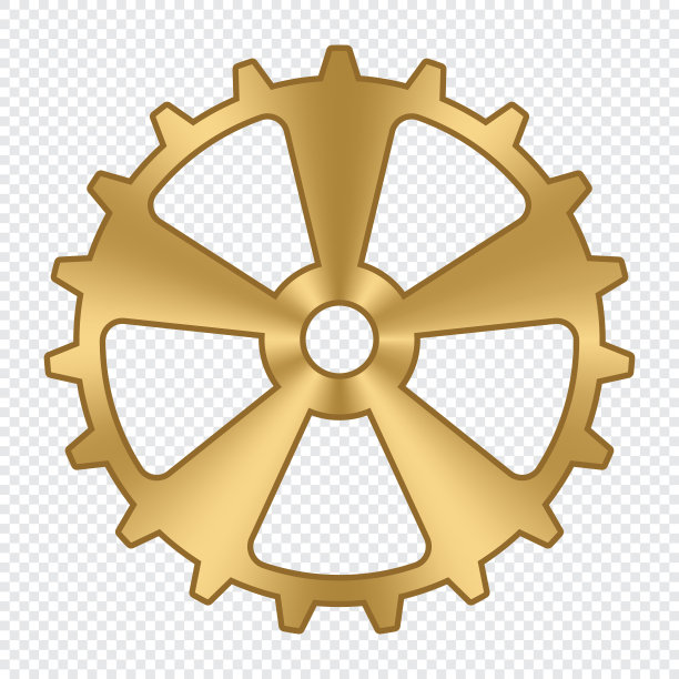 齿轮。金金属齿轮。工业图标。齿轮设置矢量图标。矢量图图片下载