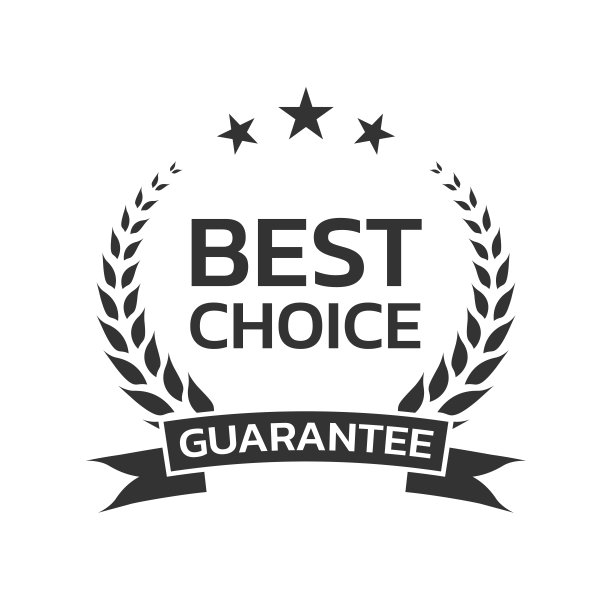 最佳选择图标，标志或徽章与桂冠花环和丝带。商业奖项设计。矢量插图。图片下载