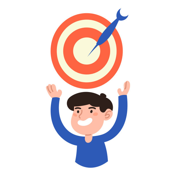 箭射中了靶心。企业财务目标、成功目标、成就目标的概念。目标客户理念。客户吸引活动，精准促销，广告宣传。向量。图片下载