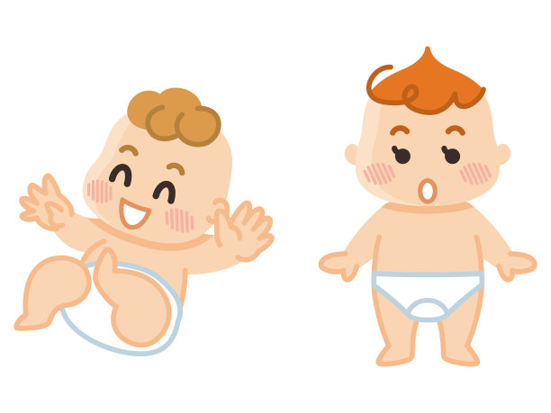 穿着尿布的婴儿分娩。照顾孩子。图片下载