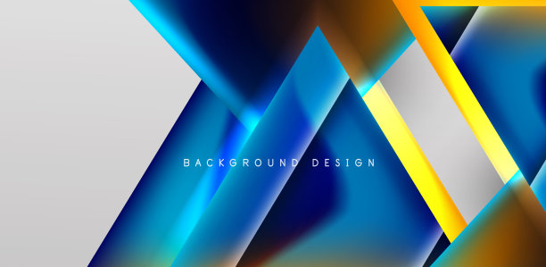 抽象烘焙与重叠三角形和图片下载