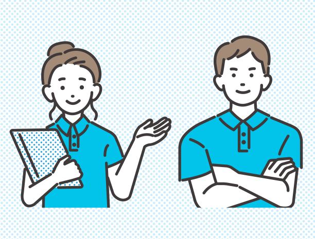 矢量插图材料的健身房教练和教练工作在健身房/饮食/肌肉训练/个人训练图片下载