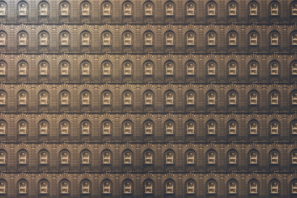 建筑图案，可怕的古老立面与灰泥图片下载