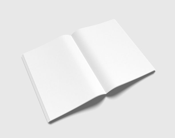 白底空书模板图片下载